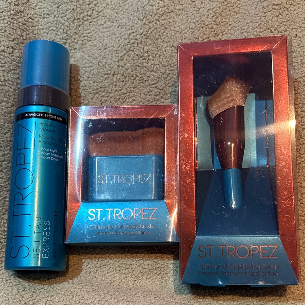 St. Tropez Tanning Mousse and Brush Set